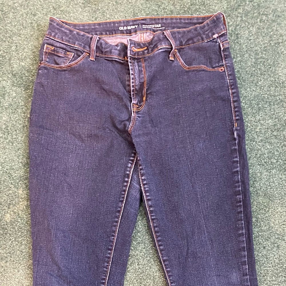 Blue old navy jeans size 8.